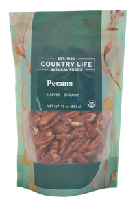 Organic Pecans, 1/2s - Junior - Mammoth - Country Life Natural Foods